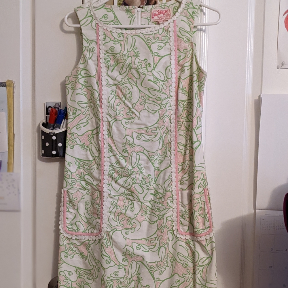 Lilly Pulitzer Worth Shift Limeade Lilly's Pad Dress